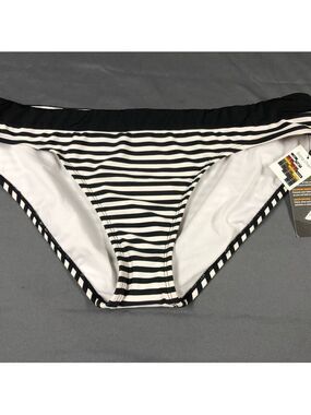 AVIA Black and White Bikini with Nautical Stripes